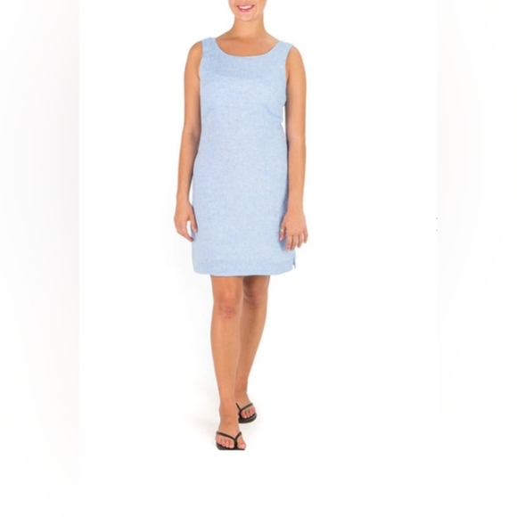 HIHO  Ginnie 100% Linen Chambray Island Resort Dress | S - Picture 2 of 10